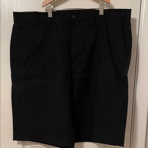 Eddie Bauer Men's Black Flat Front Shorts